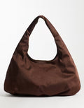 Slouchy polyester hobo tote bag