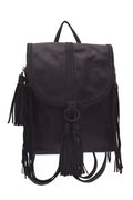 Boho leather backpack